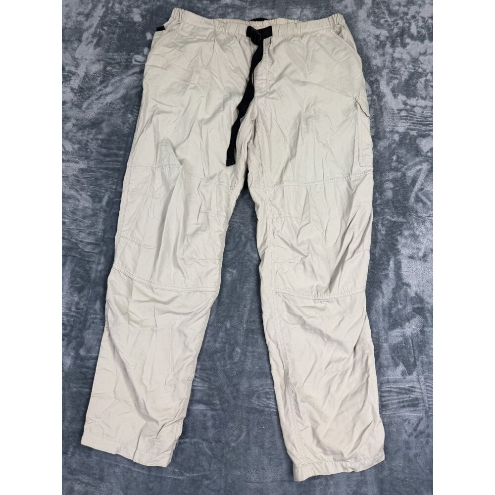 The North Face Mens Large Outdoor Beige Hiking Pants Adjustable Waist Durable